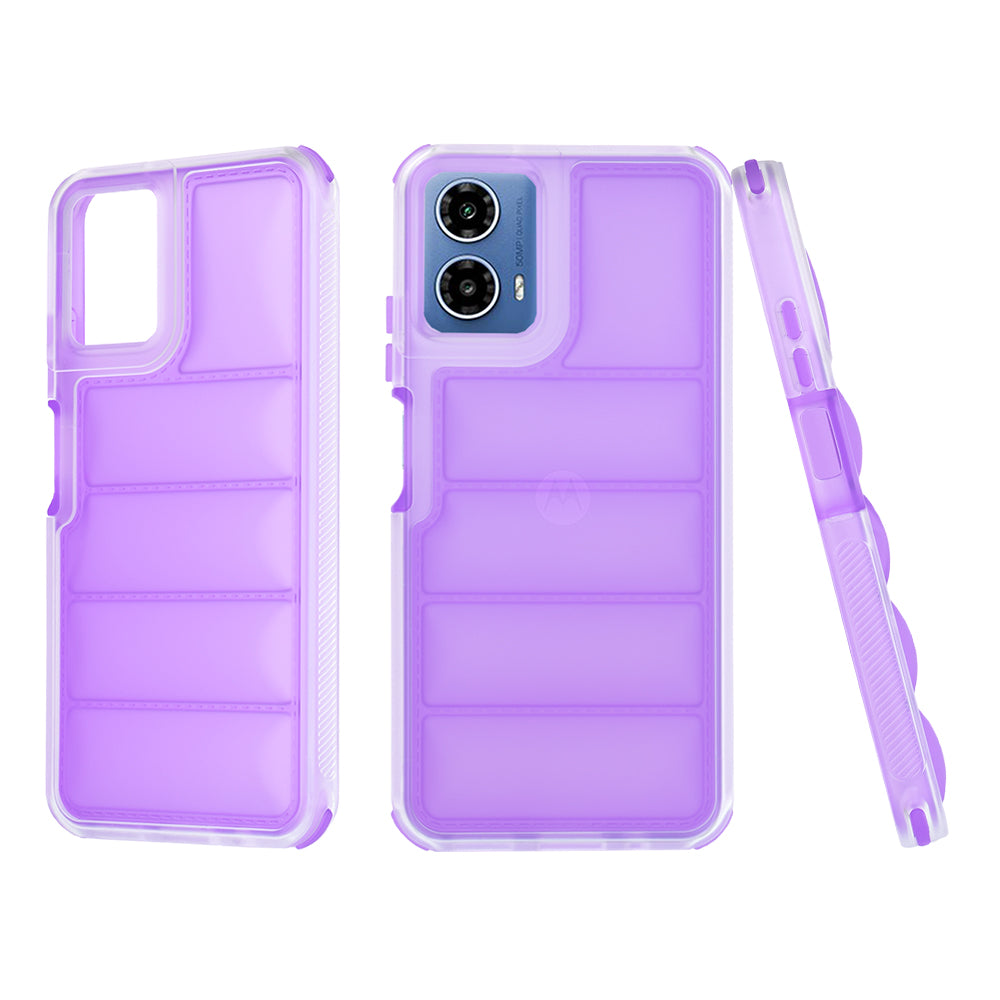 Deksel til Motorola Moto G45 / G34, Techsuit, Wave Shield, Lilla