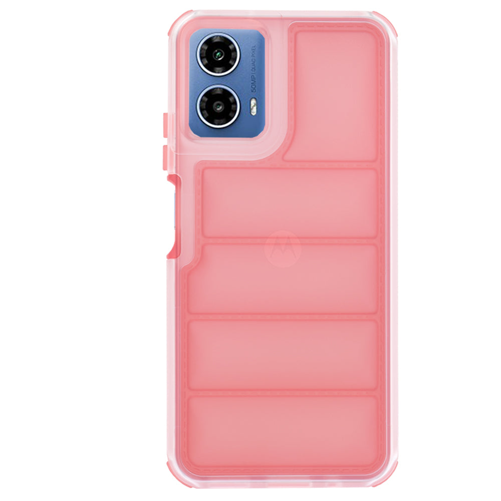 Deksel for Motorola Moto G45 / G34, Techsuit, Wave Shield, Rød