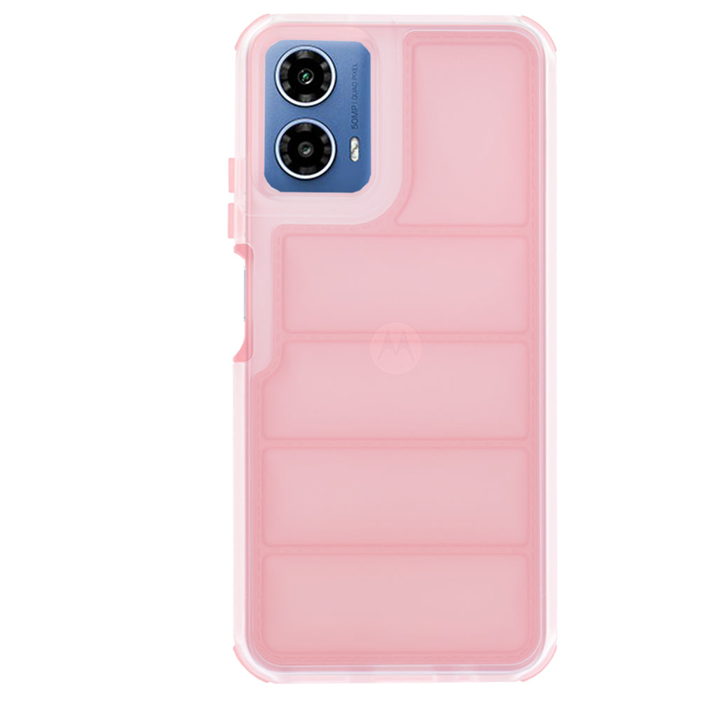 Deksel til Motorola Moto G45 / G34, Techsuit, Wave Shield, Rosa
