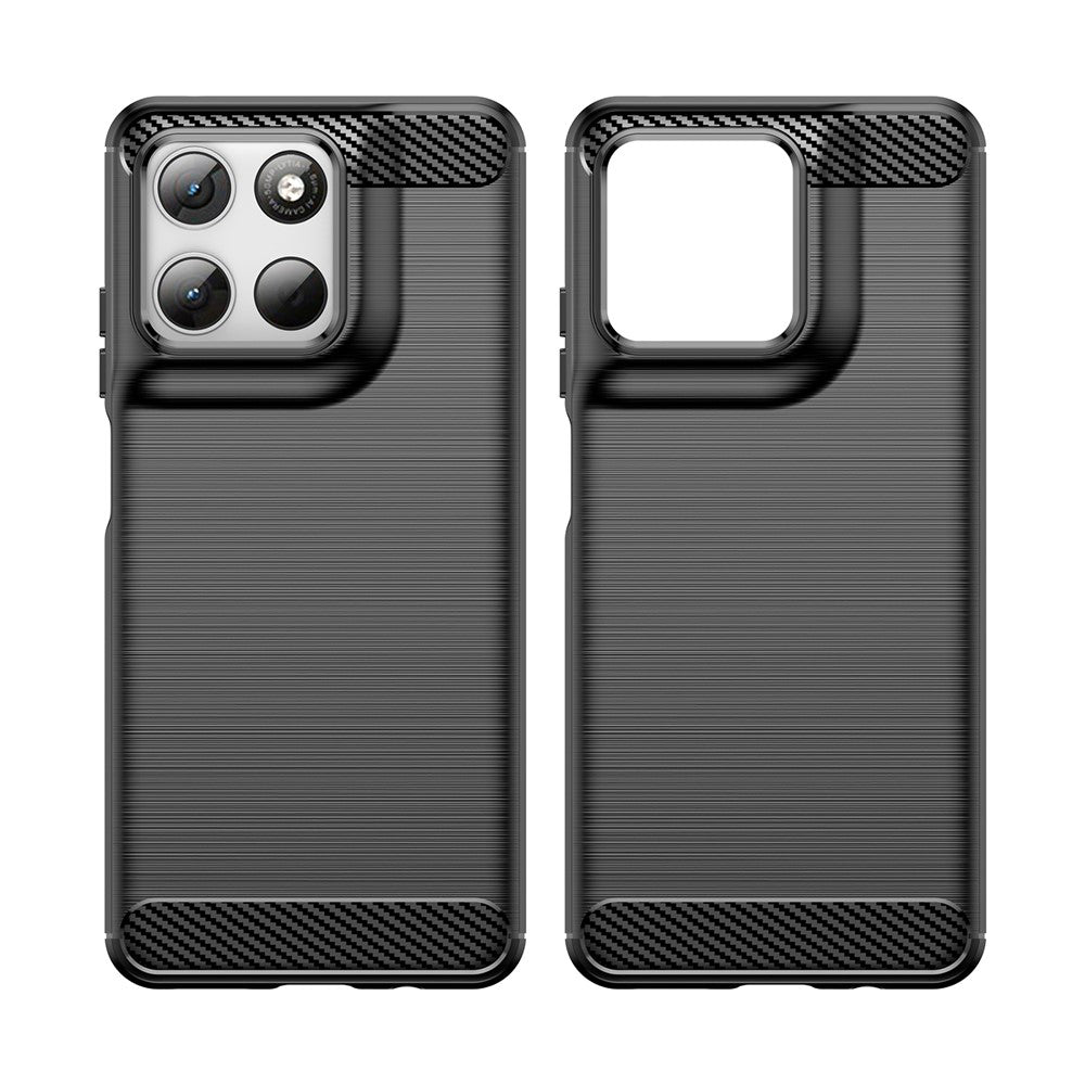 Deksel til Motorola Moto G47 / G37 Power / G37 / G67 Power / G57 Power, Techsuit, Karbon, Svart