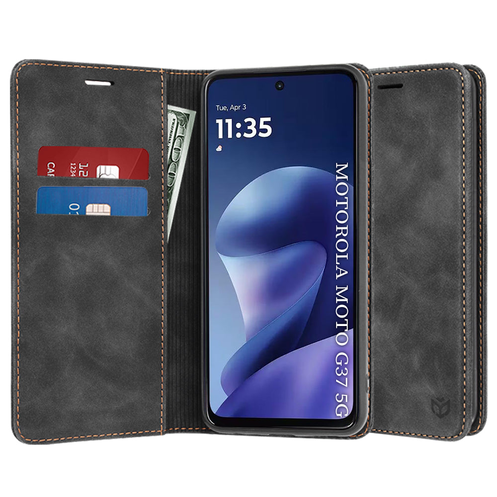 Deksel til Motorola Moto G47 / G37 Power / G37, Techsuit, Confy, Svart