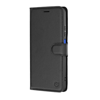 Deksel for Motorola Moto G47 / G37 Power / G37, Techsuit, Leather Folio, Svart