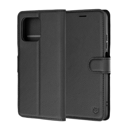 Deksel for Motorola Moto G47 / G37 Power / G37, Techsuit, Leather Folio, Svart