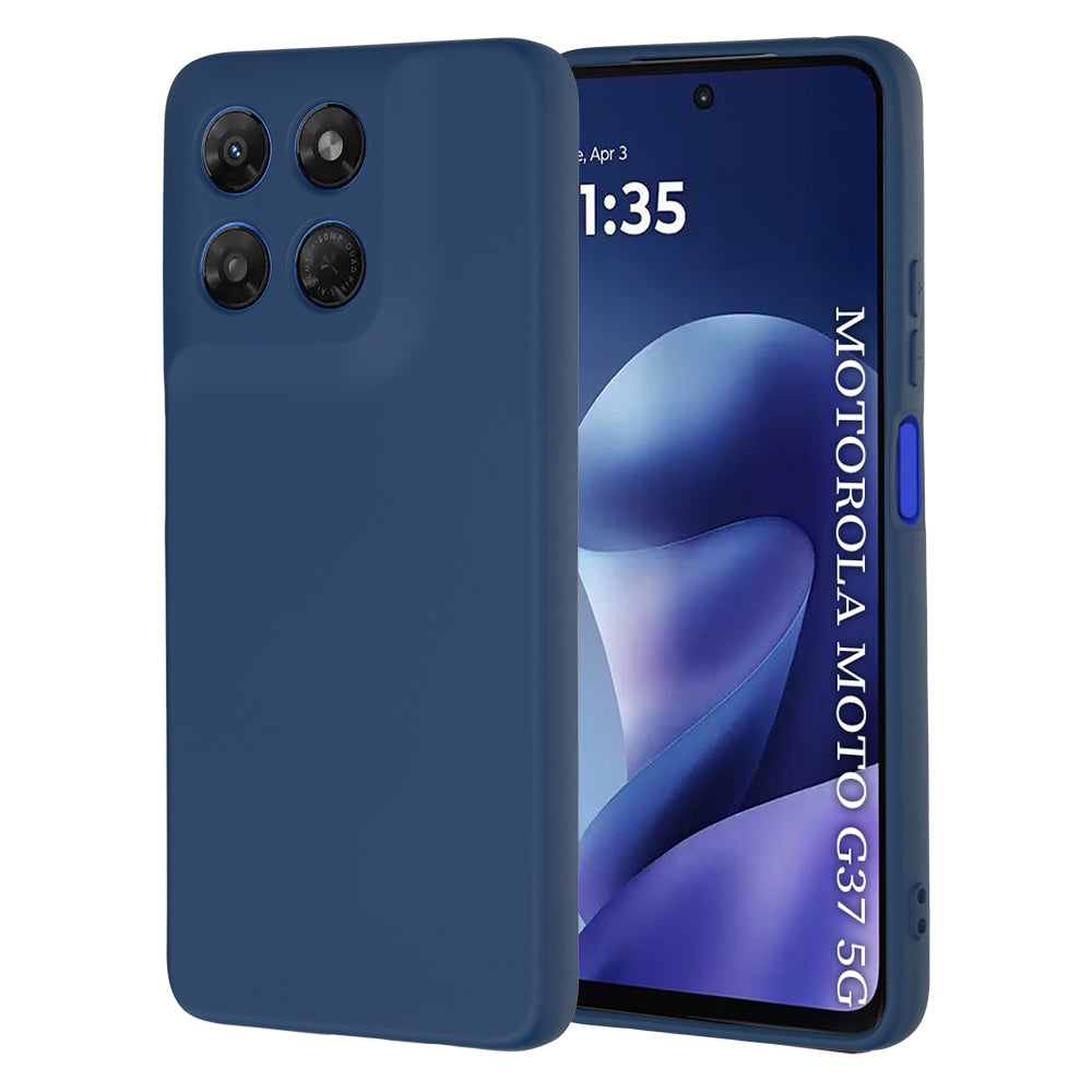 Deksel til Motorola Moto G47 / G37 Power / G37, Techsuit, SoftFlex, Marineblå