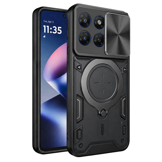 Deksel for Motorola Moto G47 / G37, Techsuit, CamGuard Pro, Svart