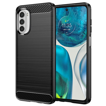 Deksel for Motorola Moto G52 / G82, Techsuit, Karbon, Svart