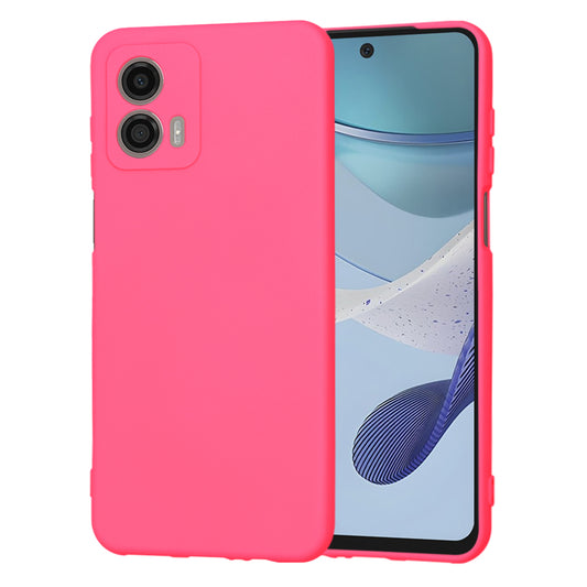 Deksel til Motorola Moto G53, Techsuit, SoftFlex, Mørk Rosa