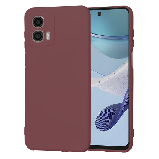 Deksel til Motorola Moto G53, Techsuit, SoftFlex, Burgunder