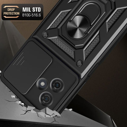 Deksel til Motorola Moto G54, Techsuit, CamShield, Svart