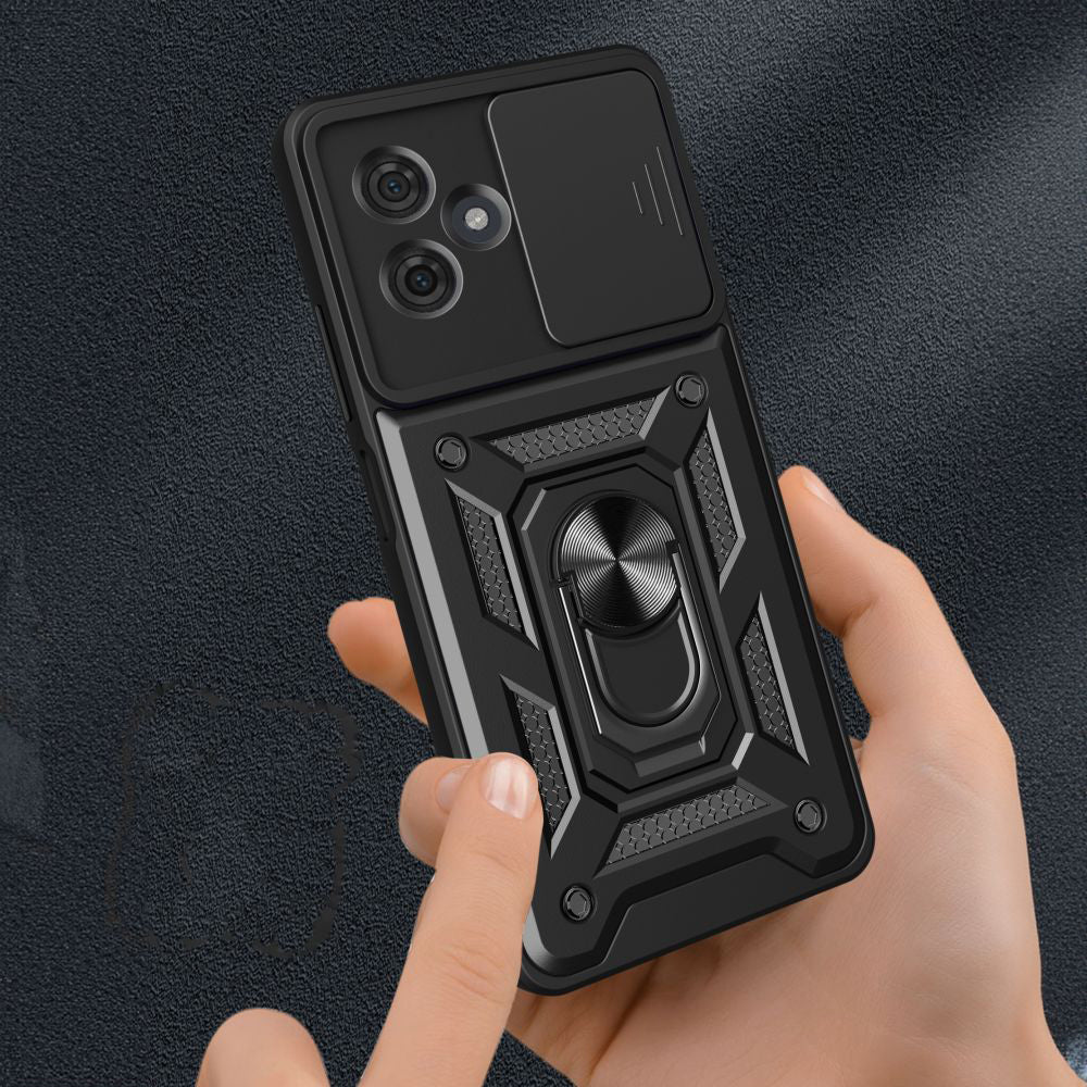Deksel til Motorola Moto G54, Techsuit, CamShield, Svart