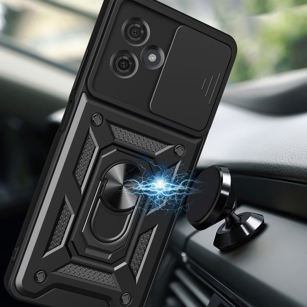 Deksel til Motorola Moto G54, Techsuit, CamShield, Svart