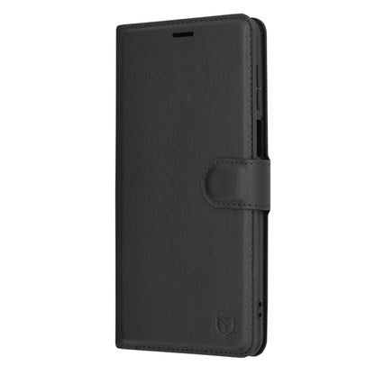 Deksel for Motorola Moto G54, Techsuit, Leather Folio, Svart