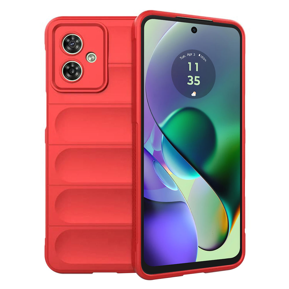 Deksel for Motorola Moto G54, Techsuit, Magic Shield, Rød