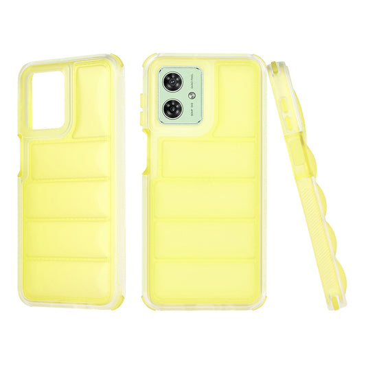 Deksel til Motorola Moto G54, Techsuit, Wave Shield, Gul