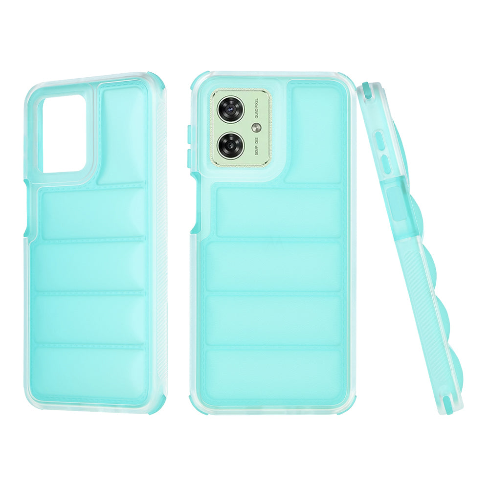 Deksel til Motorola Moto G54, Techsuit, Wave Shield, Turkis