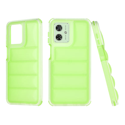 Deksel til Motorola Moto G54, Techsuit, Wave Shield, Grønn