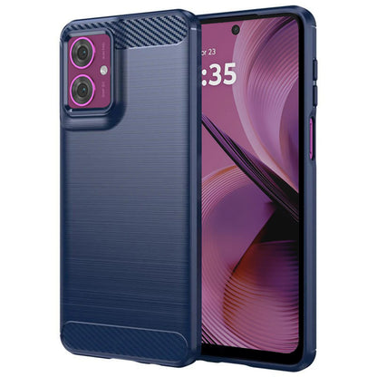 Deksel til Motorola Moto G55, Techsuit, Karbon, Blå