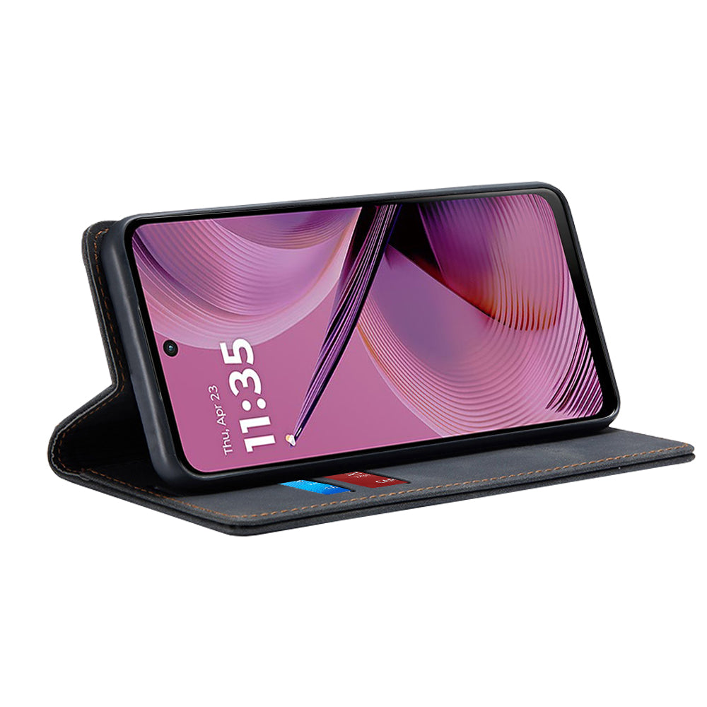 Deksel til Motorola Moto G55, Techsuit, Confy, Svart