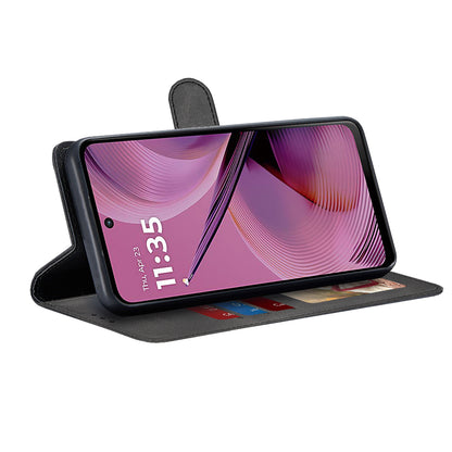 Deksel for Motorola Moto G55, Techsuit, Diary Book, svart
