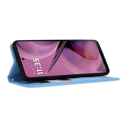 Deksel til Motorola Moto G55, Techsuit, FlipCraft, Blå