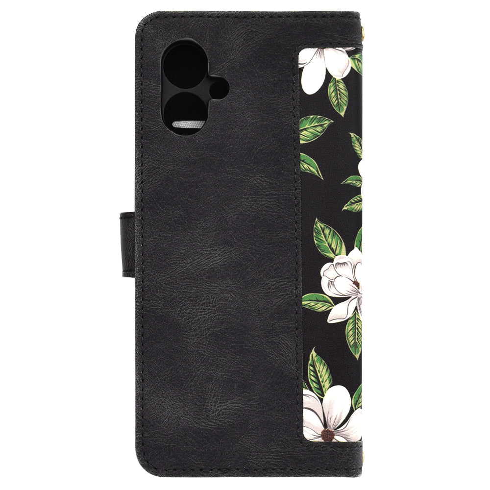Deksel for Motorola Moto G55, Techsuit, FlipCraft, Svart