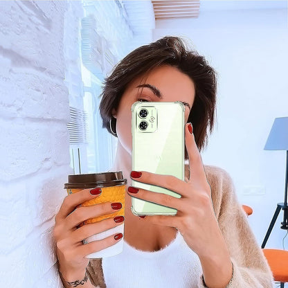 Deksel til Motorola Moto G55, Techsuit, Støtsikker Klar, Transparent