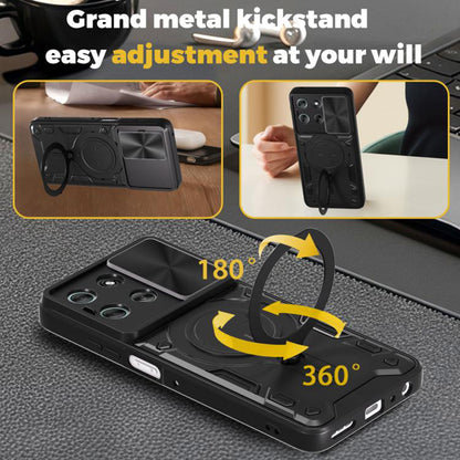 Deksel for Motorola Moto G56, Techsuit, CamGuard Pro, Svart