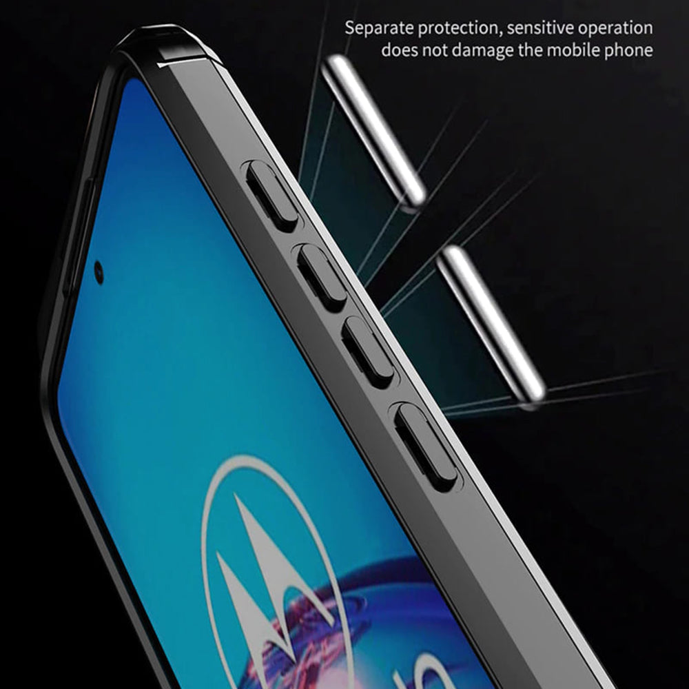 Deksel til Motorola Moto G60, Techsuit, Karbon, Svart