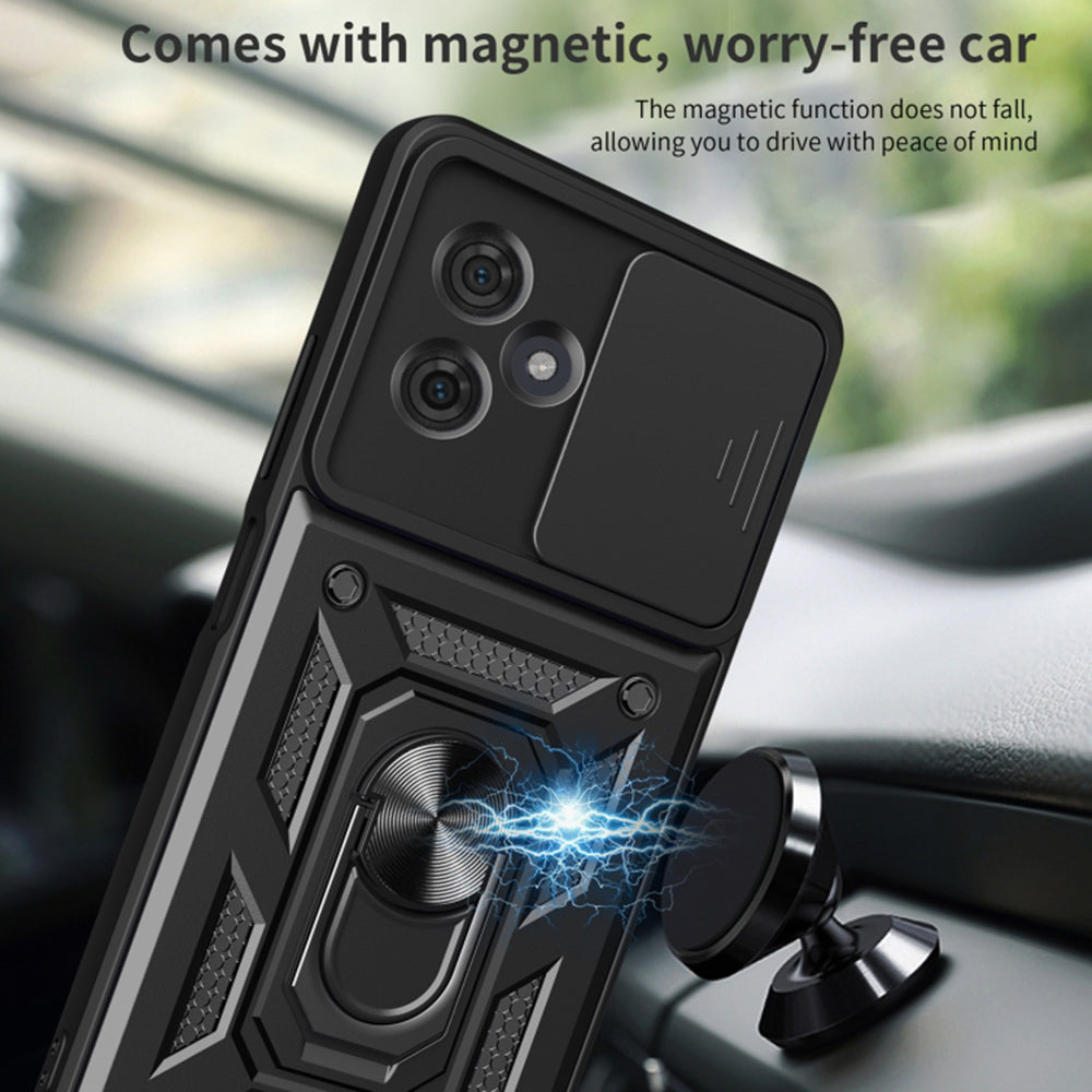 Deksel til Motorola Moto G64 / G54 Power Edition, Techsuit, CamShield, Svart