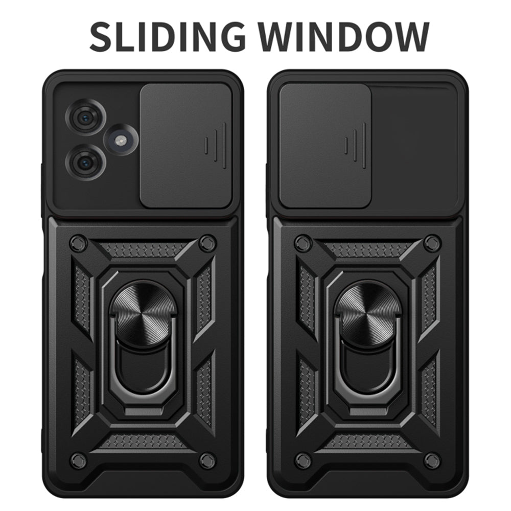Deksel til Motorola Moto G64 / G54 Power Edition, Techsuit, CamShield, Svart