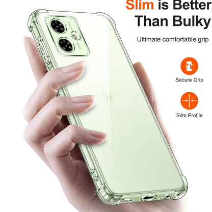 Deksel for Motorola Moto G64 / G54 Power Edition, Techsuit, Støtsikker Klar, Transparent