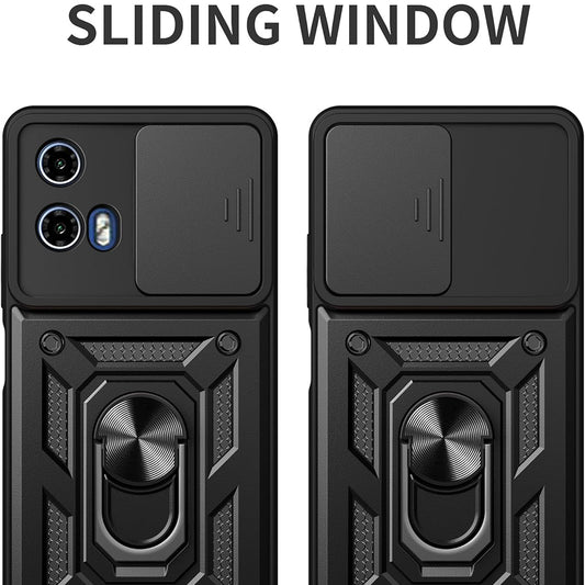 Deksel for Motorola Moto G67 Power / G57 Power, Techsuit, CamShield, Svart