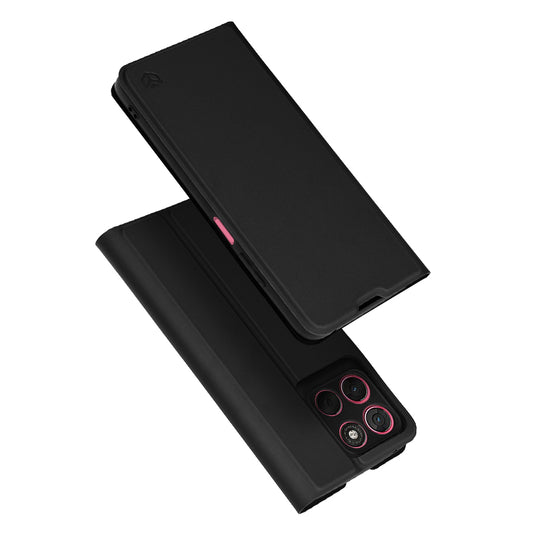 Deksel for Motorola Moto G67 Power / G57 Power, Techsuit, Magskin Book, Svart