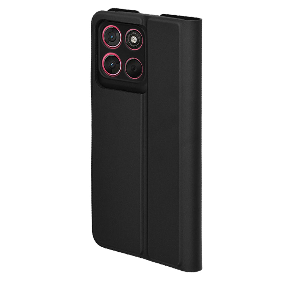 Deksel for Motorola Moto G67 Power / G57 Power, Techsuit, Magskin Book, Svart