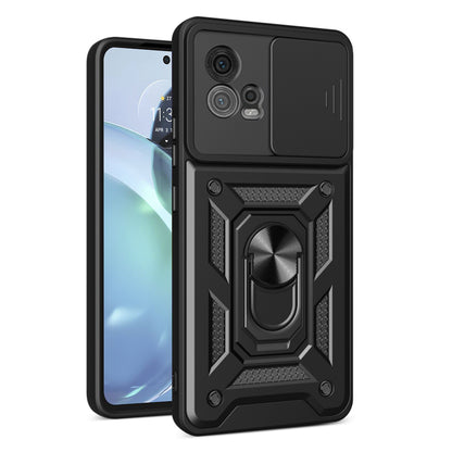 Deksel for Motorola Moto G72, Techsuit, CamShield, Svart