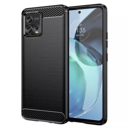 Deksel til Motorola Moto G72, Techsuit, Karbon, Svart