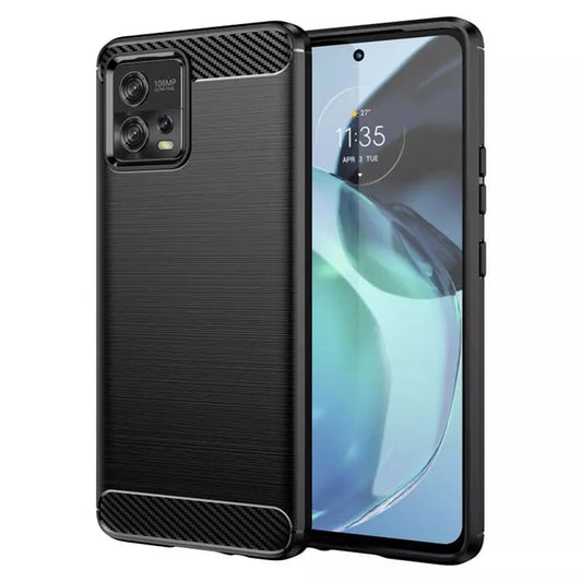 Deksel til Motorola Moto G72, Techsuit, Karbon, Svart