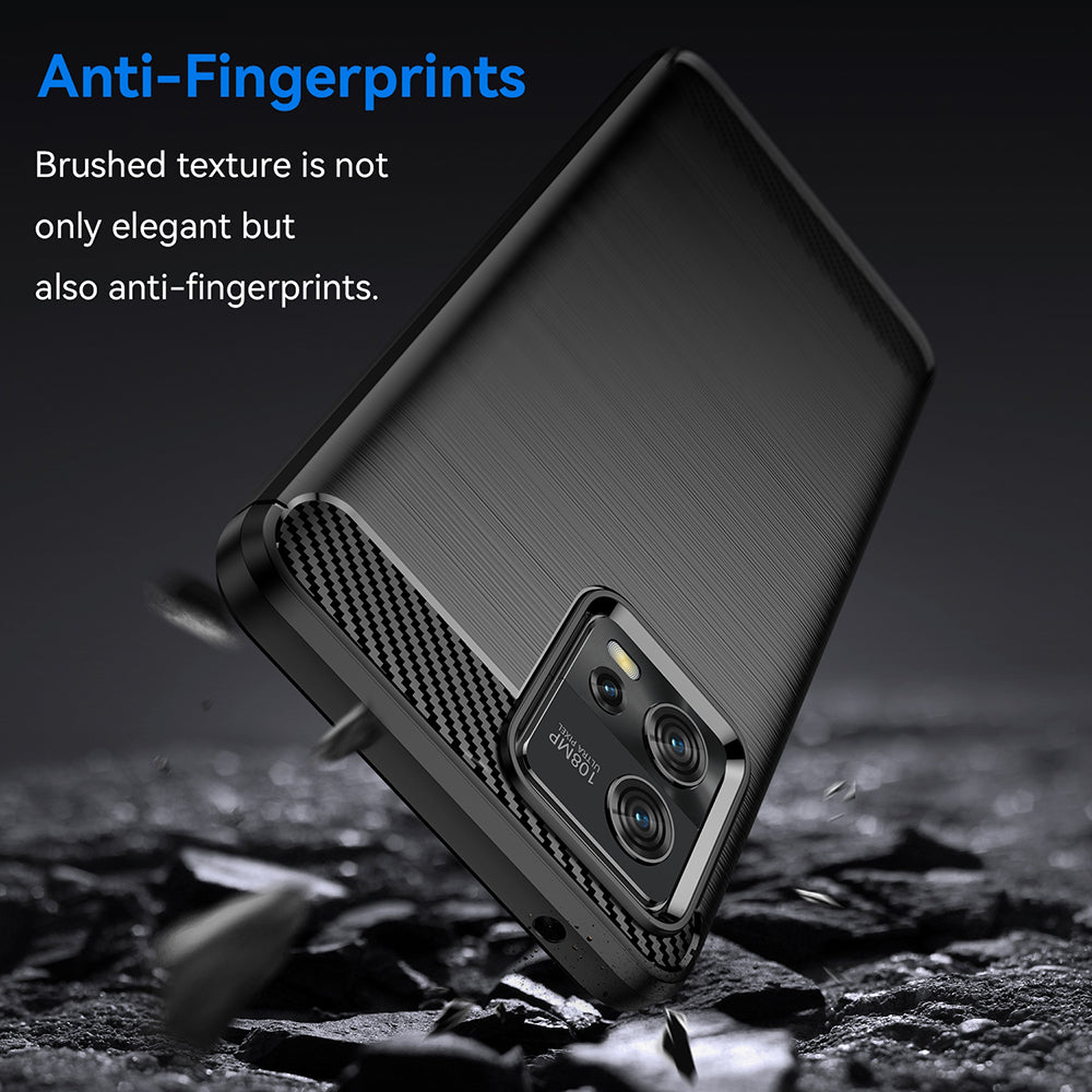 Deksel til Motorola Moto G72, Techsuit, Karbon, Svart