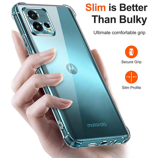 Deksel til Motorola Moto G72, Techsuit, støtsikker klar, transparent