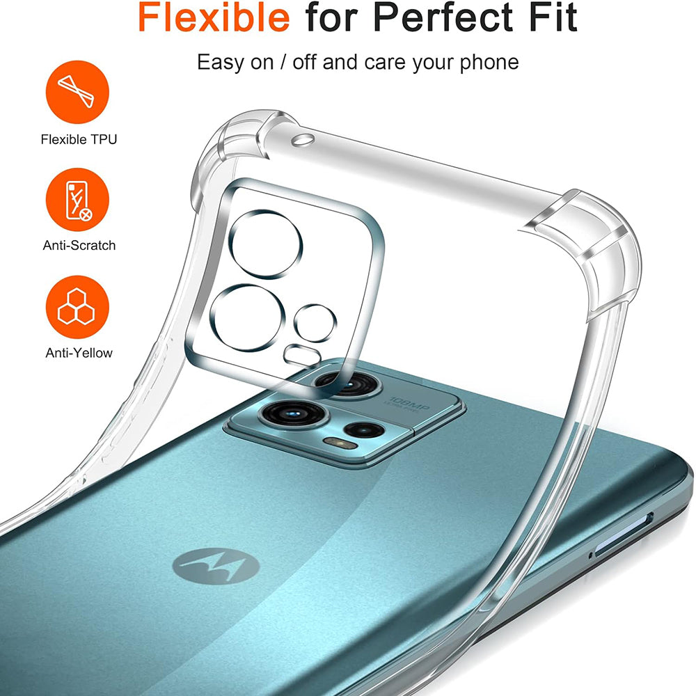 Deksel til Motorola Moto G72, Techsuit, støtsikker klar, transparent