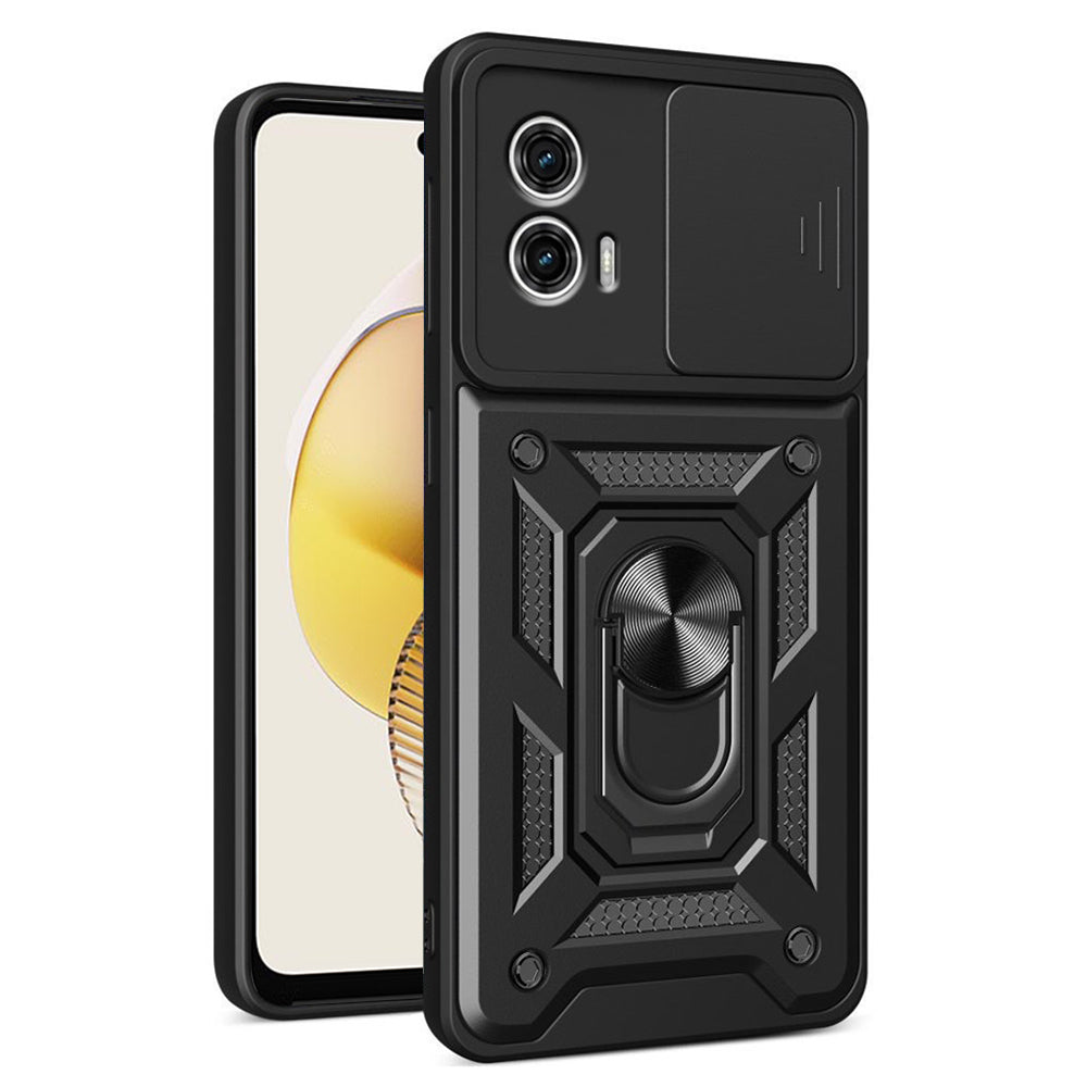 Deksel for Motorola Moto G73, Techsuit, CamShield, Svart
