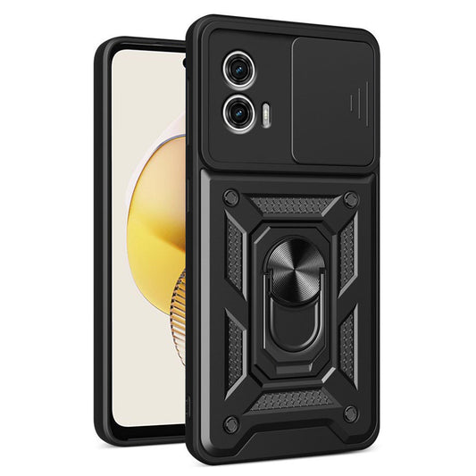 Deksel for Motorola Moto G73, Techsuit, CamShield, Svart