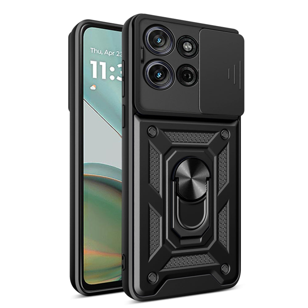 Deksel til Motorola Moto G75, Techsuit, CamShield, Svart