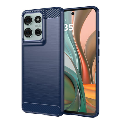 Deksel til Motorola Moto G75, Techsuit, Karbon, Blå