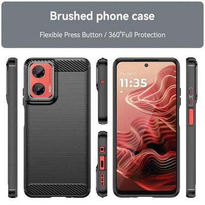 Deksel til Motorola Moto G75, Techsuit, Karbon, Blå