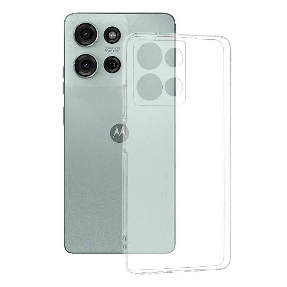 Deksel til Motorola Moto G75, Techsuit, Klar, Transparent