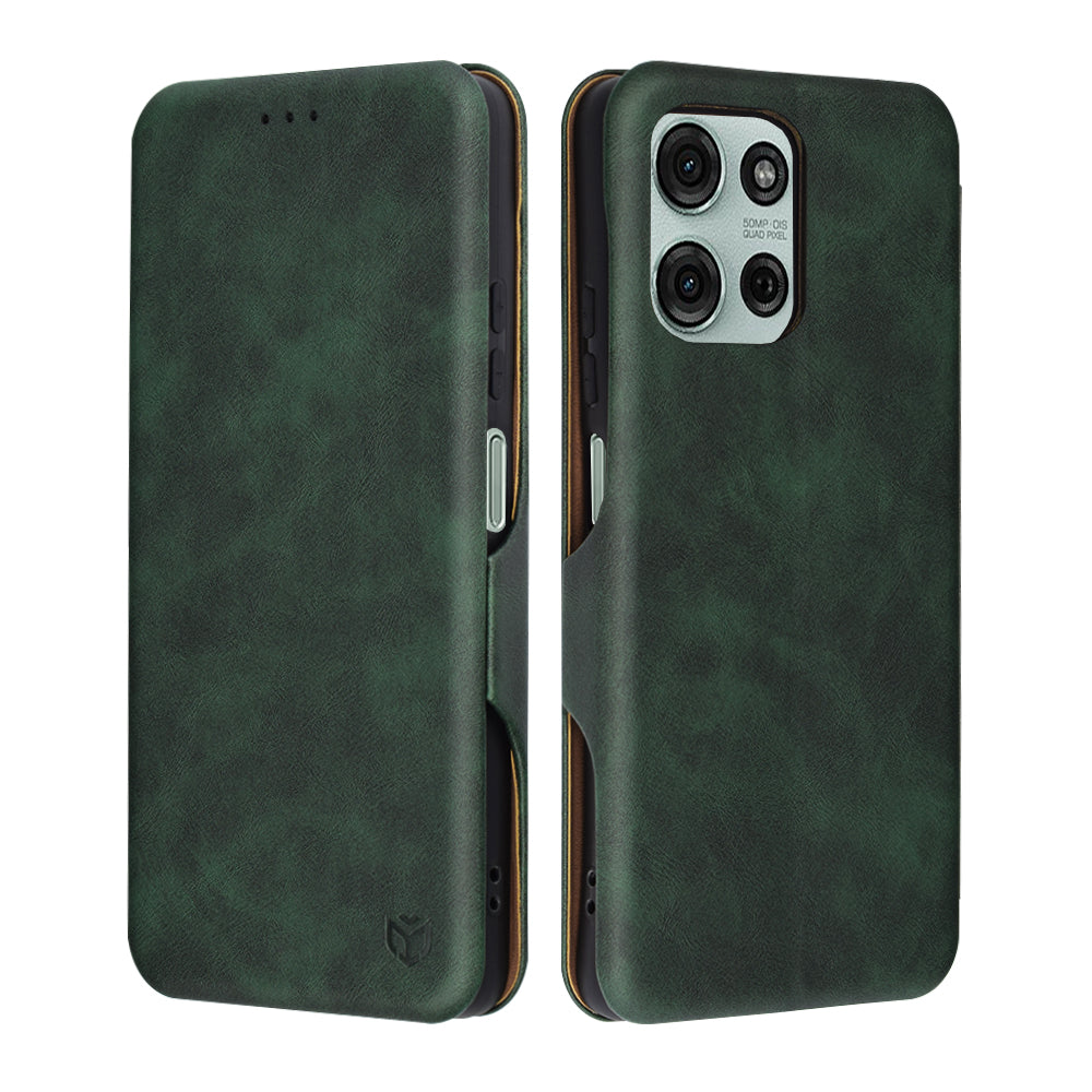 Deksel til Motorola Moto G75, Techsuit, Safe Wallet Plus, Grønn