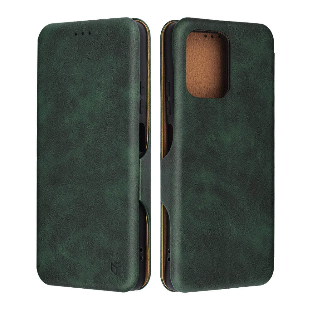 Deksel til Motorola Moto G75, Techsuit, Safe Wallet Plus, Grønn
