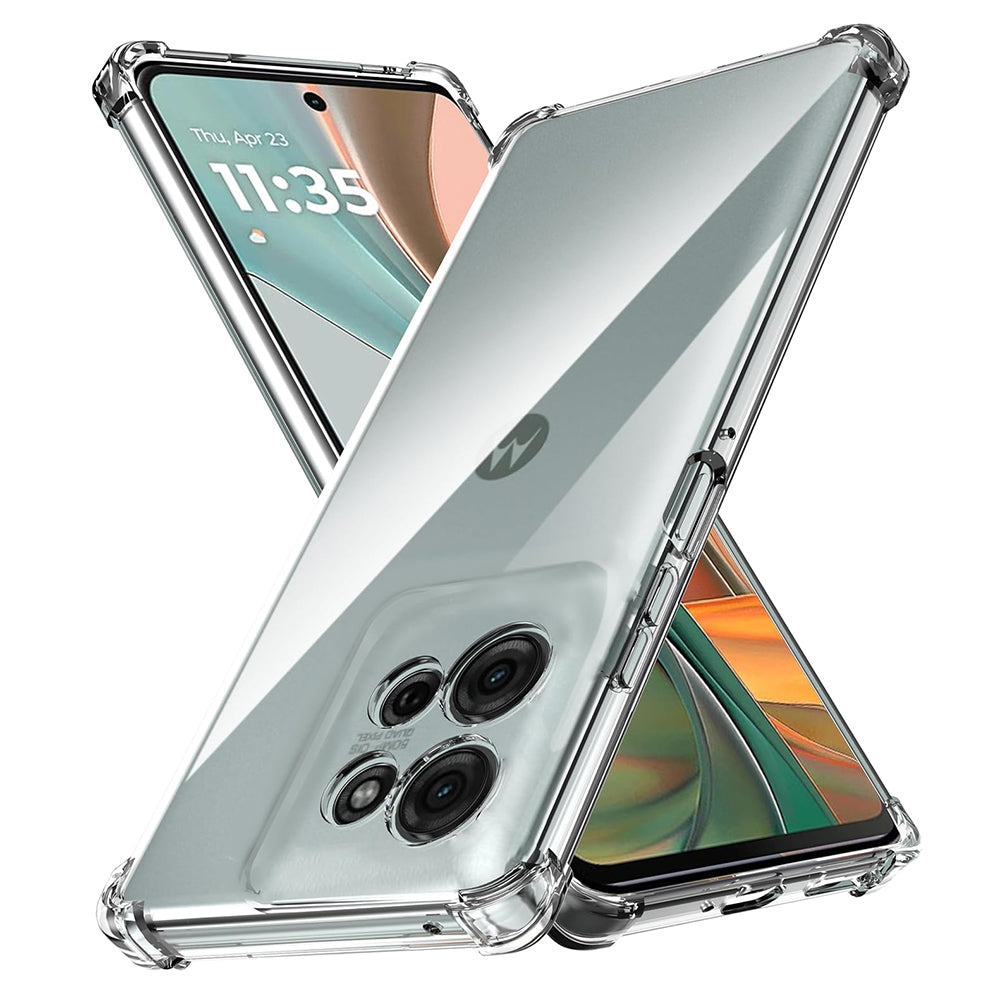 Deksel for Motorola Moto G75, Techsuit, Støtsikker Klar, Transparent