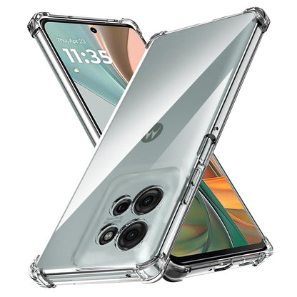 Deksel for Motorola Moto G75, Techsuit, Støtsikker Klar, Transparent